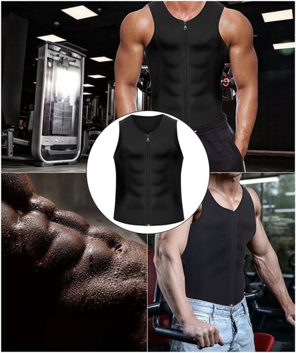 Chaleco Térmico Reductor Shaper Hombre Fitness Bajar Peso - Imagen 4