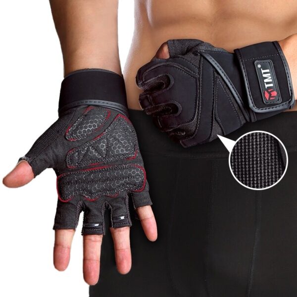 Guantes Gym TMT W25 Levantamiento Pesas Crossfit - Imagen 2