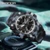 Reloj Deportivo SANDA 3355 Camuflaje Navy Análogo-Digital - Imagen 3