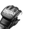Guantes GINGPAI M03 Kick Boxing MMA Profesional Negro - Imagen 4