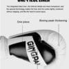 Guantes Boxeo GINGPAI M02 Profesionales 12 Oz Blanco - Imagen 4