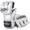 Guantes GINGPAI M03 Kick Boxing MMA Profesional Blanco - Imagen 2