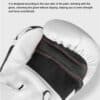 Guantes Boxeo GINGPAI M02 Profesionales 12 Oz Blanco - Imagen 5