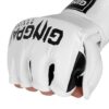 Guantes GINGPAI M03 Kick Boxing MMA Profesional Blanco - Imagen 3