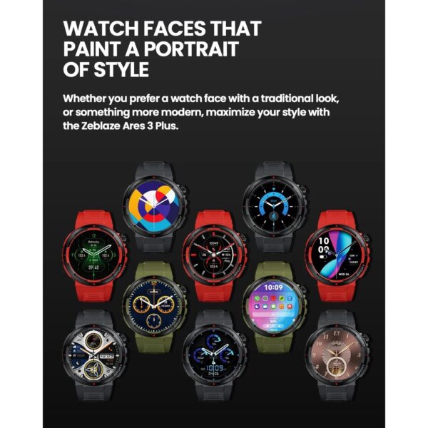 Smartwatch ZEBLAZE Ares 3 Plus Negro - Imagen 5