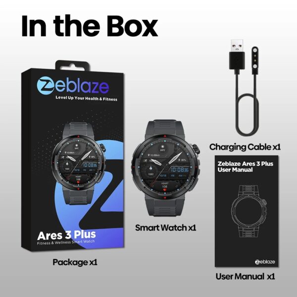 Smartwatch ZEBLAZE Ares 3 Plus Negro - Imagen 7