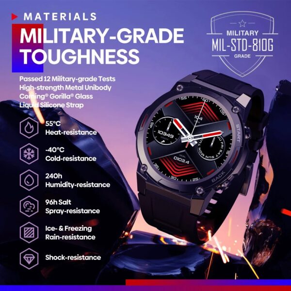 Smartwatch ZEBLAZE Vibe 7 Pro Negro - Imagen 3