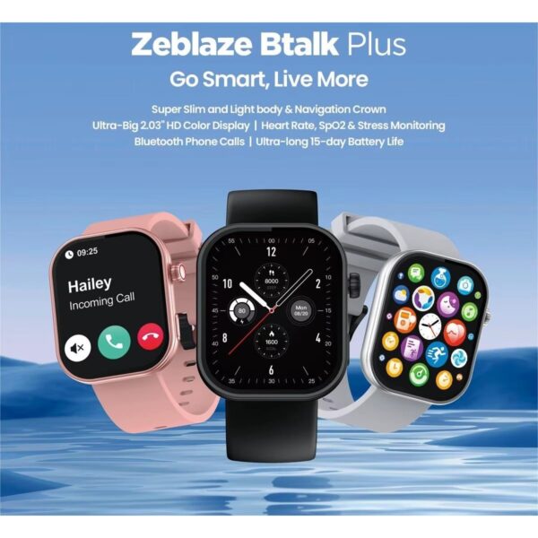 Smartwatch ZEBLAZE Btalk Plus Negro - Imagen 5