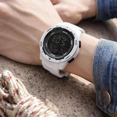 Reloj Deportivo SMAEL 8105 Digital Blanco